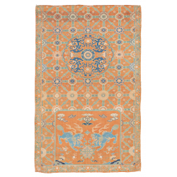 Fine Chinese silk seat cushion fragment