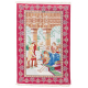 Fine Silk Ghom Pictorial Rug signed "Ghom Eliyani" (12 x 12 knots per sq cm)
