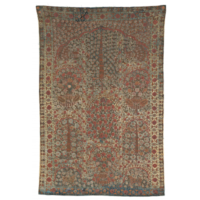 Indian Textile painted with paste