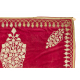 Ottoman or Uzbek velvet fabric with sewn-on gold braids