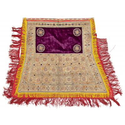 Uzbek Horse Cover with metal brocade