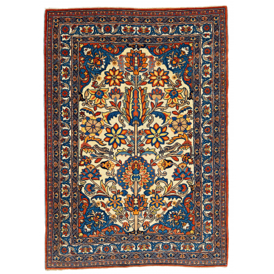 Fine Tabriz Vase Rug