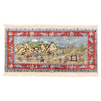 Signed Silk Hereke (11 x 11 knots per sq cm)