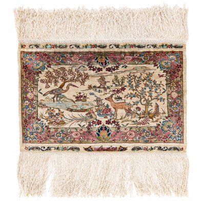 Signed Silk Hereke (12 x 12 knots per sq cm)