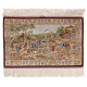 Signed Silk Hereke Pictorial Rug (12 x 12 knots per sq cm)