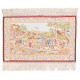 Signed Silk Hereke Pictorial Rug (12 x 12 knots per sq cm)