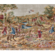 Signed Silk Hereke Pictorial Rug (12 x 12 knots per sq cm)