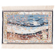 Signed Silk Hereke Pictorial Rug (12 x 12 knots per sq cm)