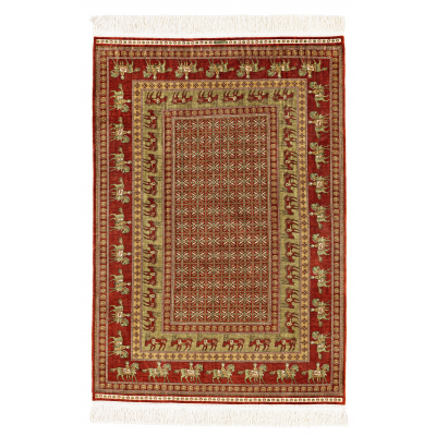 Signed Silk Hereke "Cinar" (13 x 13 knots per sq cm)