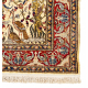 Silk Kayseri Prayer Rug with metal brocade