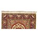 Silk Kayseri Prayer Rug with metal brocade