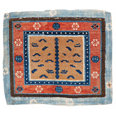Tibet Sitzteppich mit Tigermuster