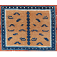 Tibet Sitzteppich mit Tigermuster