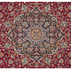 Feiner Mesched mit Metallbroschierung signiert "Mashad Khodyavi" (12 x 12 Knoten per qcm)